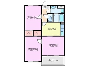 クレアトール大野の物件間取画像